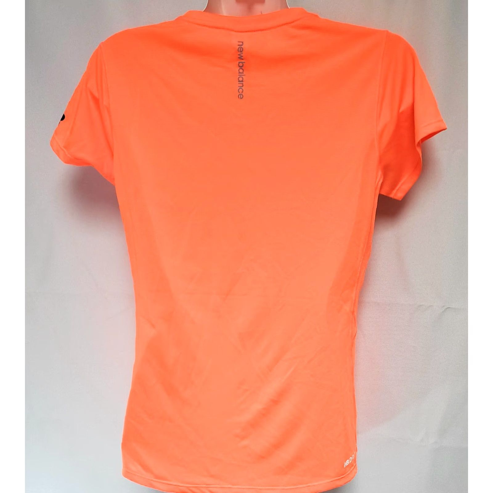 New Balance VINTAGE Womens New Balance Accelerate WT73129 Safety Orange Print Short Sleeve Shirt Size S / US 4 / IT 40 - 3 Thumbnail