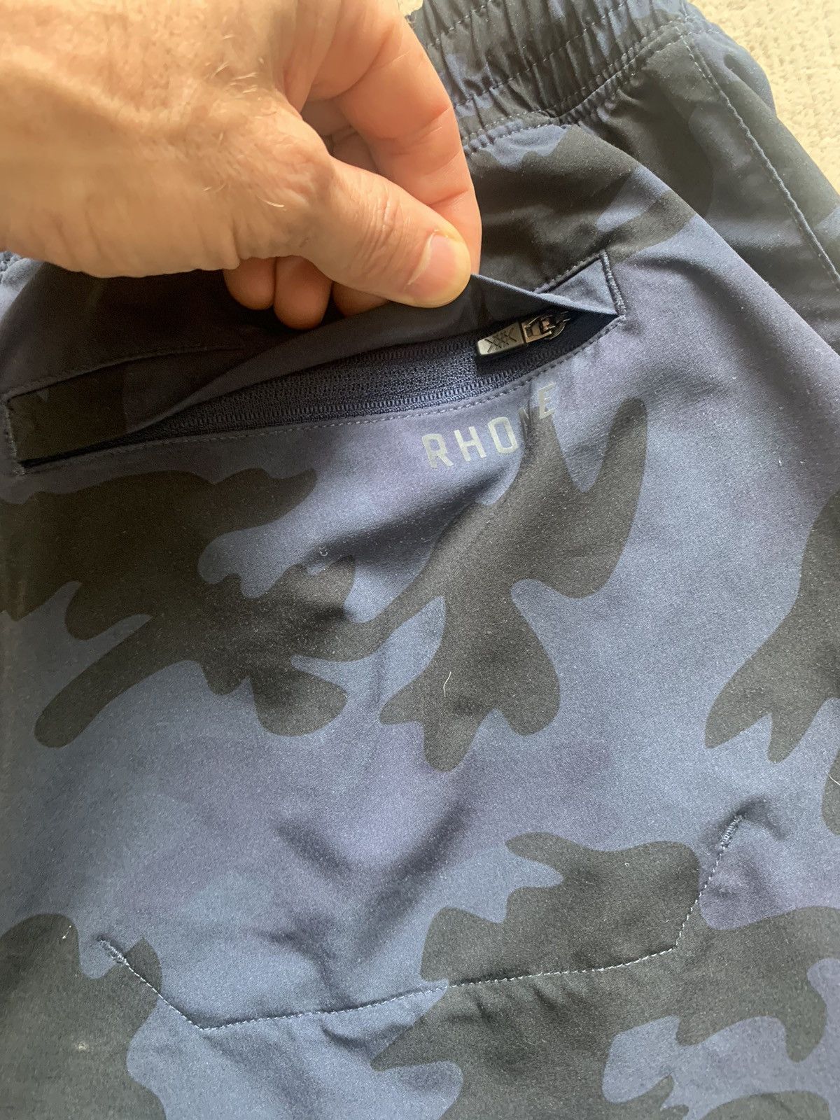 Rhone Rhone Workout 7-Inch Unlined Shorts Size Medium Blue Camo Size US 32 / EU 48 - 8 Thumbnail