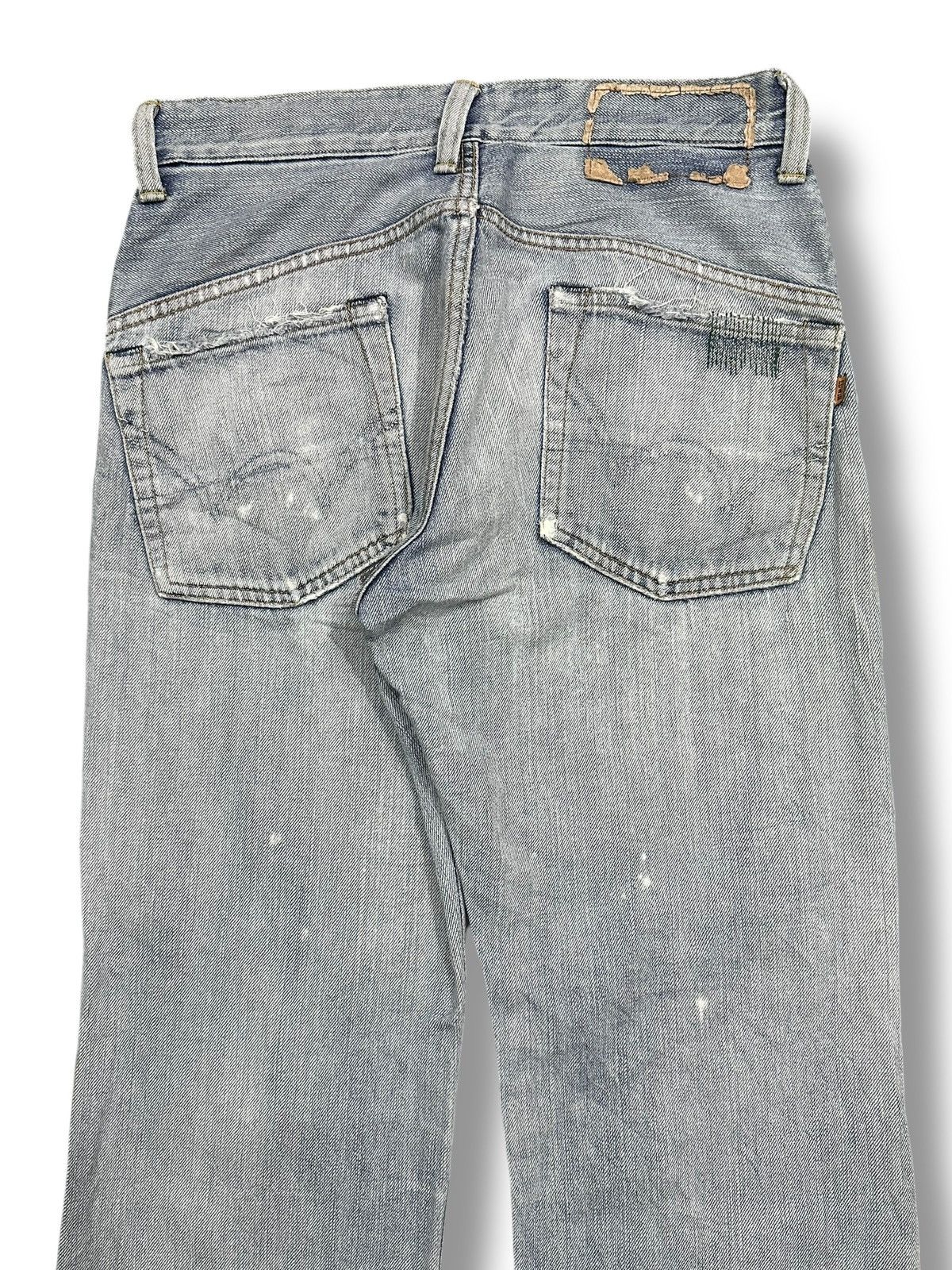 Edwin Edwin 90's Vintage Distresse Jean With Baggy Wideleg Painted Size US 31 - 6 Thumbnail