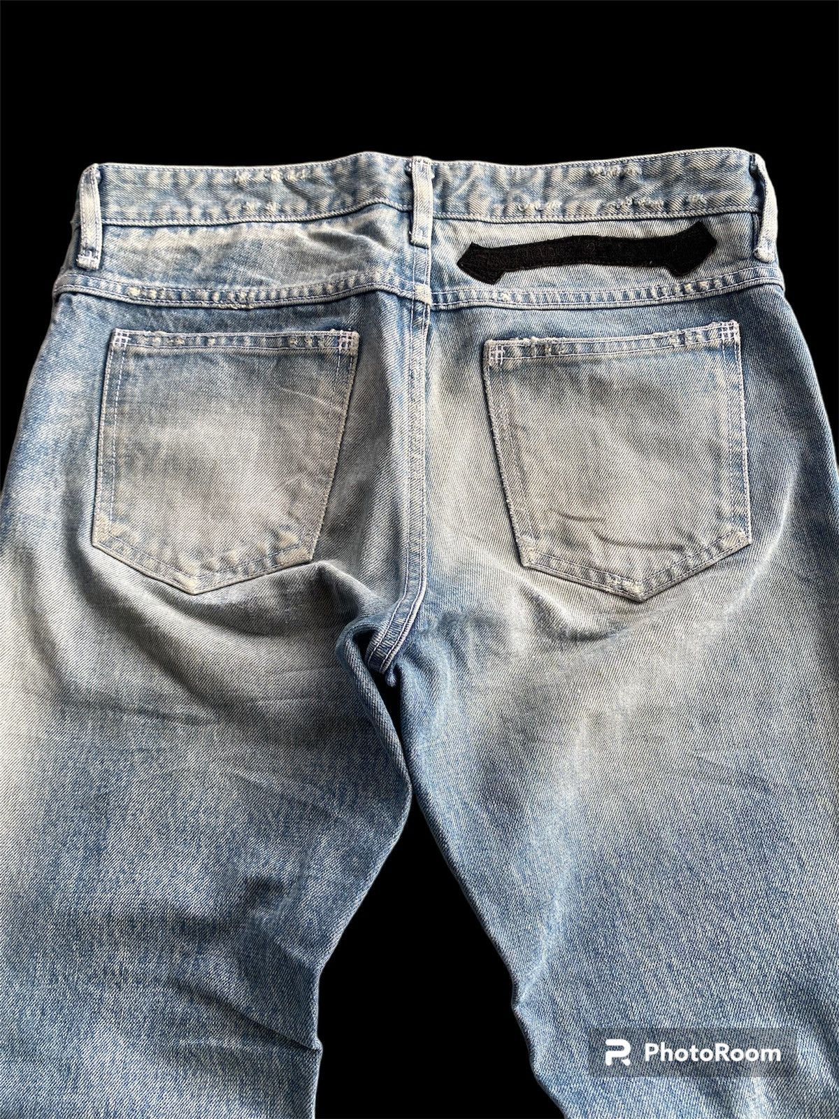 Hysteric Glamour × Japanese Brand × Tornado Mart Biker Jeans Japanese Eyefunny Distressed p174 Size US 31 - 6 Thumbnail
