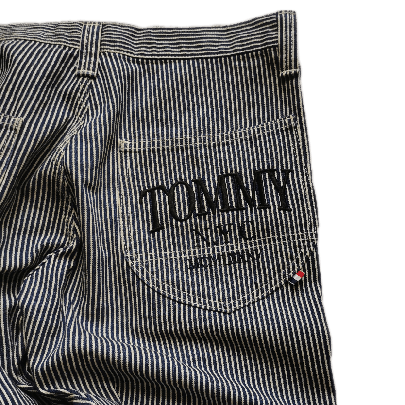 Japanese Brand 🇯🇵🔥🔥 90s Embroidered Tommy Hickor Baggy Pants Size US 33 - 5 Thumbnail