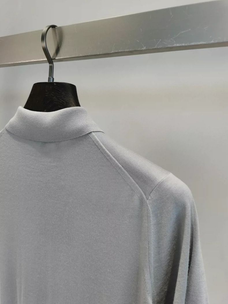 Loro Piana LORO PIANA Knitted polo shirt Size US M / EU 48-50 / 2 - 4 Thumbnail
