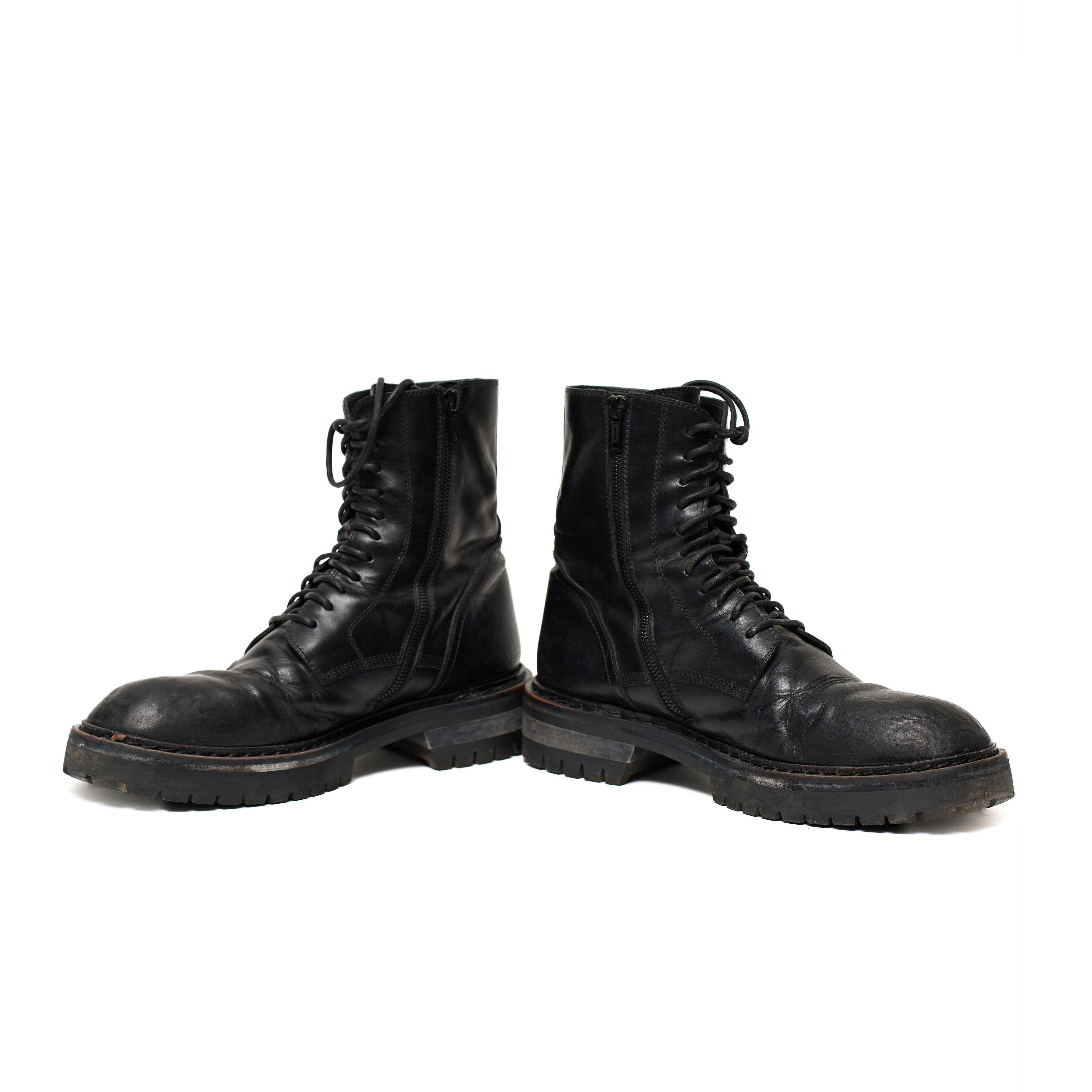 Ann Demeulemeester Ann Demeulemeester Black Combat Boot Size 43 Size US 10 / EU 43 - 5 Thumbnail
