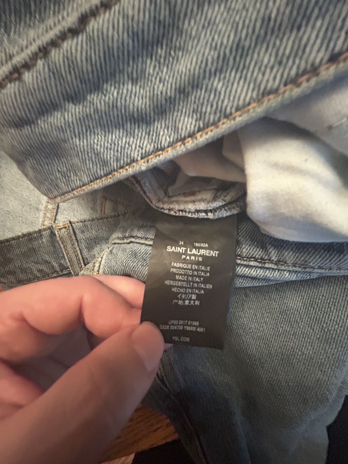 Saint Laurent Paris Saint Laurent SLP 2015FW Double Knee Slashed Jeans Size US 34 / EU 50 - 5 Thumbnail
