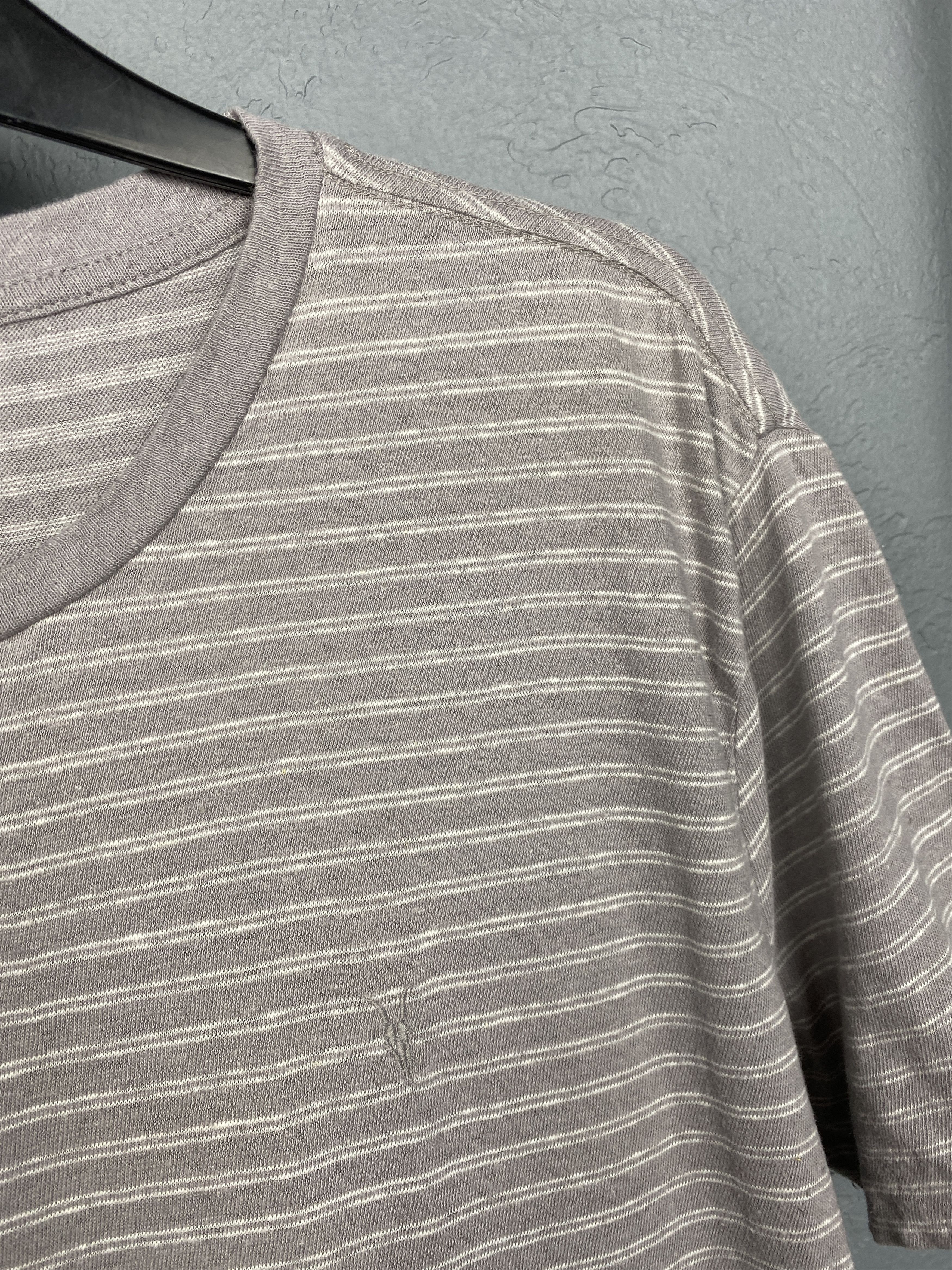 Allsaints × Vintage Allsaints Vintage Mens Adrian Linen Oversized T-Shirt Size US M / EU 48-50 / 2 - 3 Thumbnail