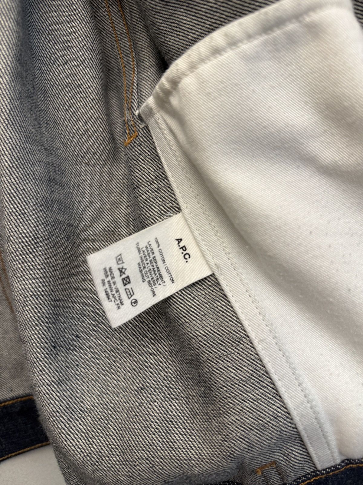 A.P.C. Raw Denim Jean Jacket Size US L / EU 52-54 / 3 - 6 Thumbnail