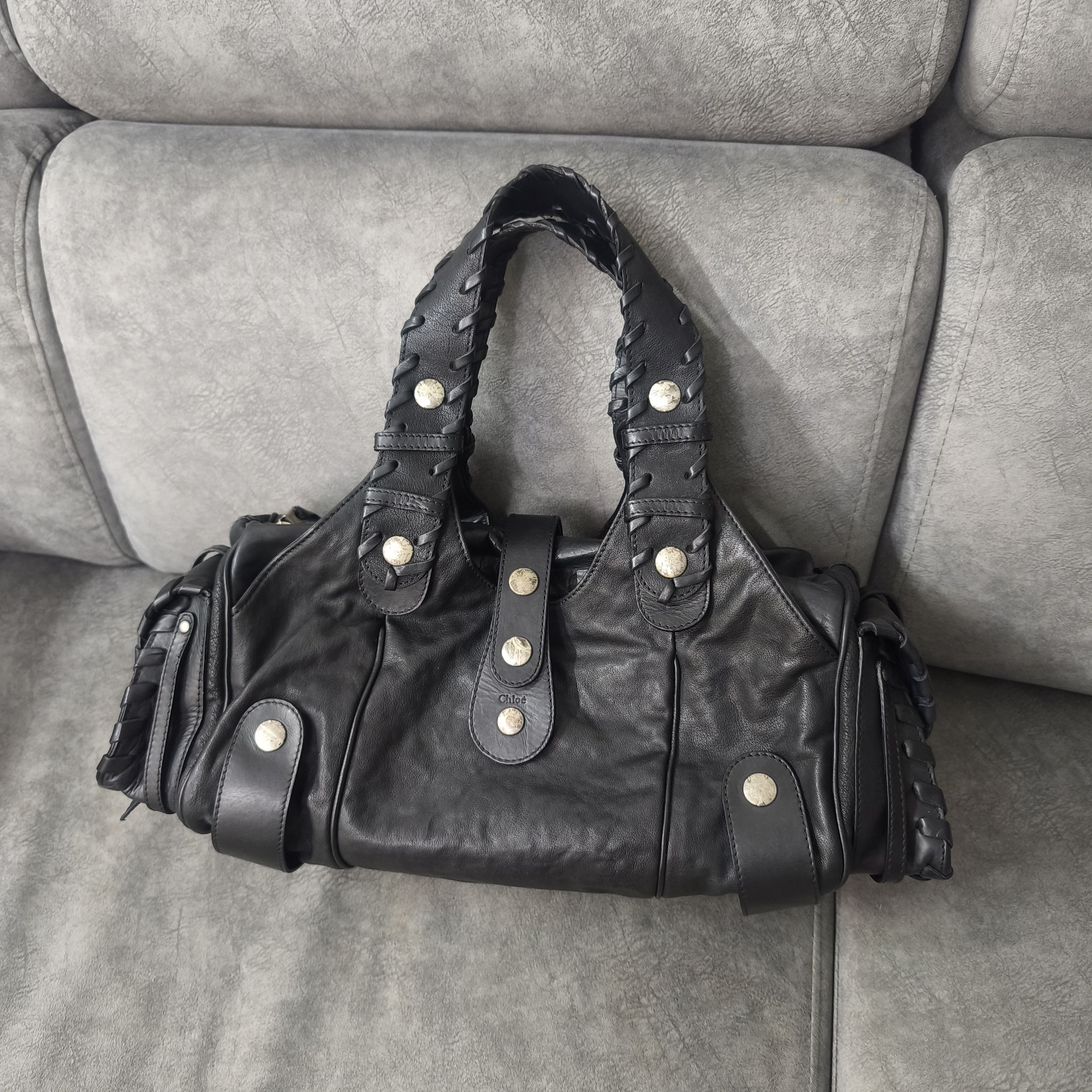 Chloe Chloe - 2000's - Phoebe Philo - Black Leather Silverado Bag Size ONE SIZE - 2 Thumbnail