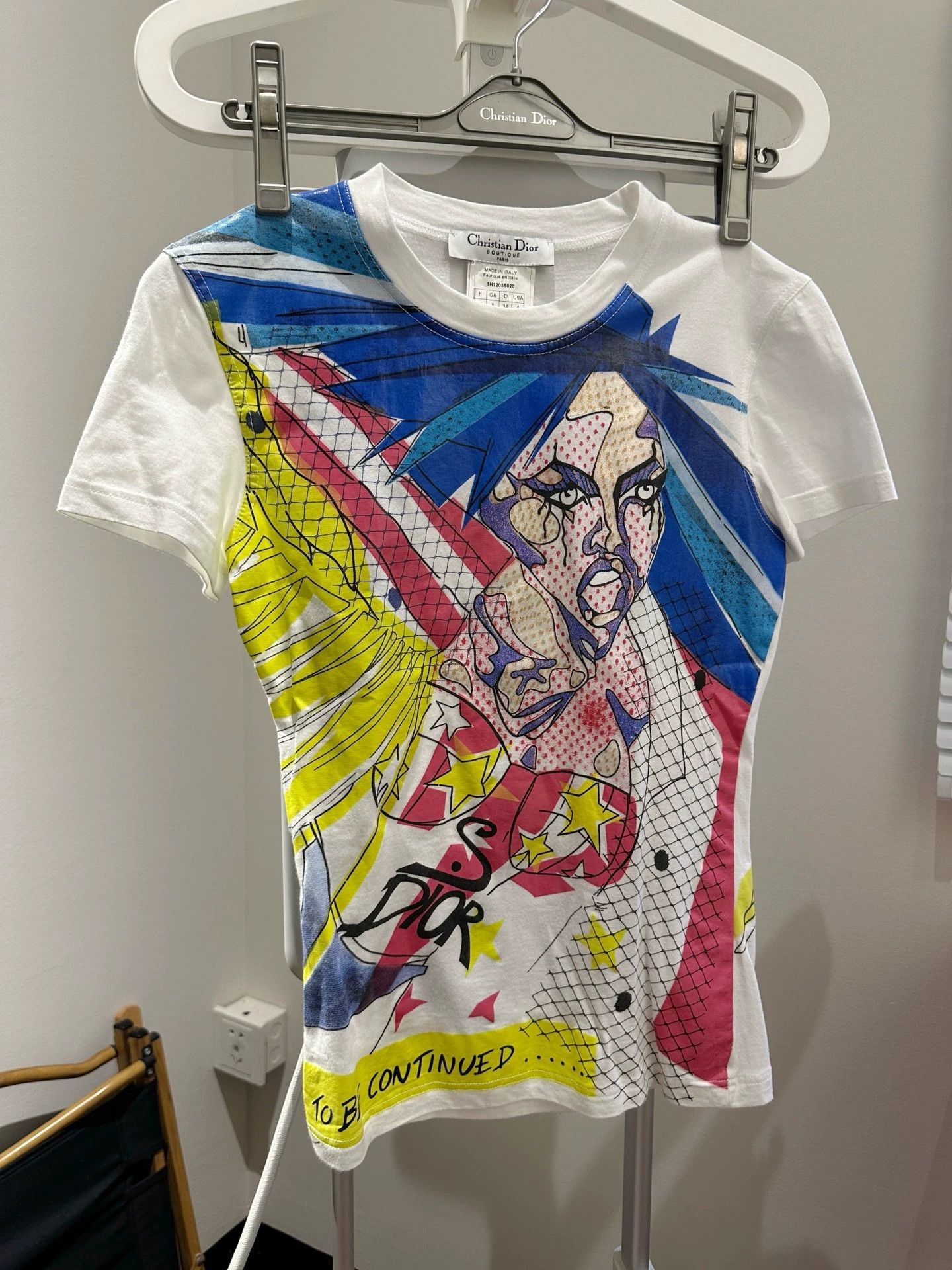 Dior Vintage Dior 2001 Comic Series Runway T-Shirt Size XS / US 0-2 / IT 36-38 - 5 Thumbnail