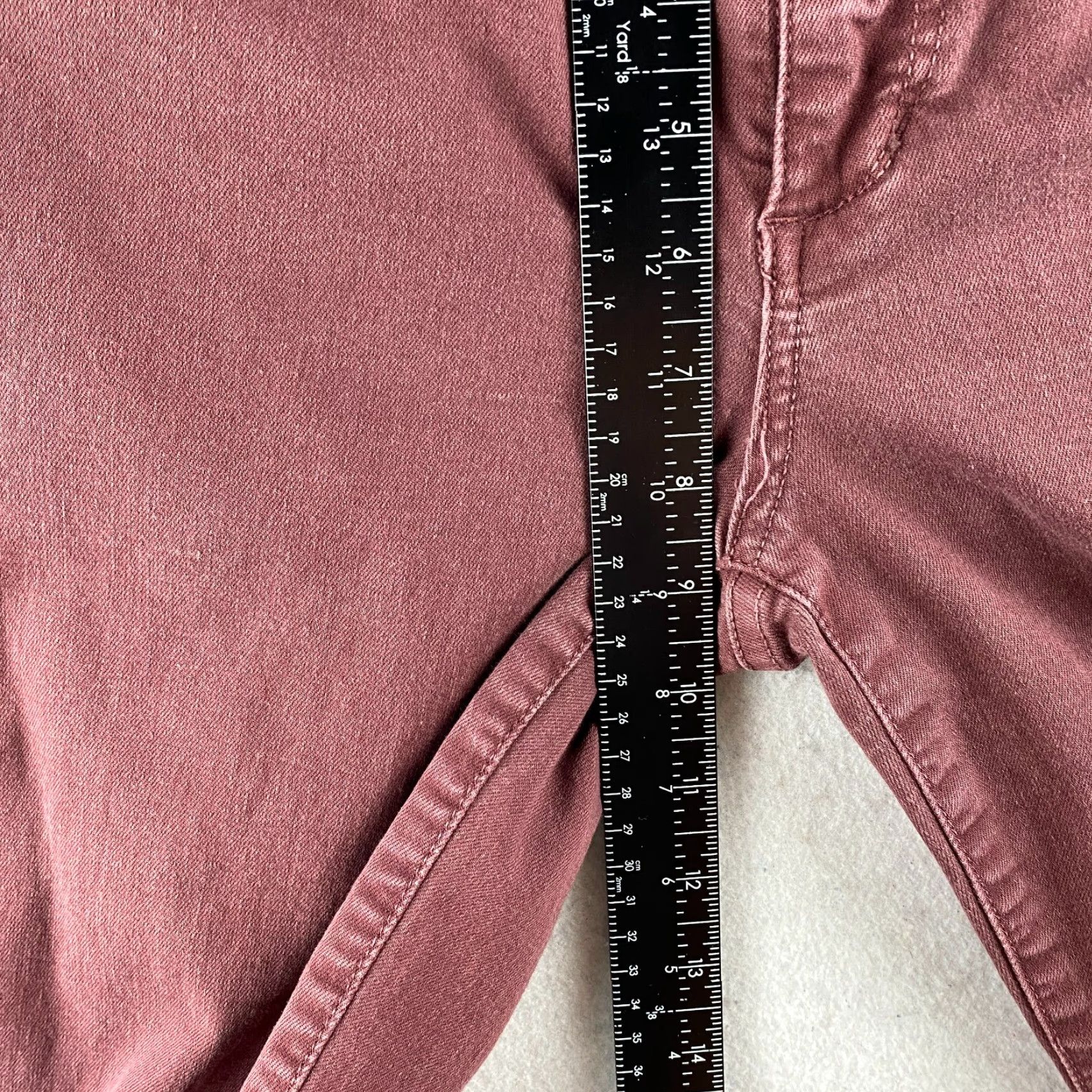 Vintage Joe's Jeans Maroon Skinny Visionaire Distress Mid-Rise 5-Pocket Jeans Womens 29 Size 29" - 7 Thumbnail