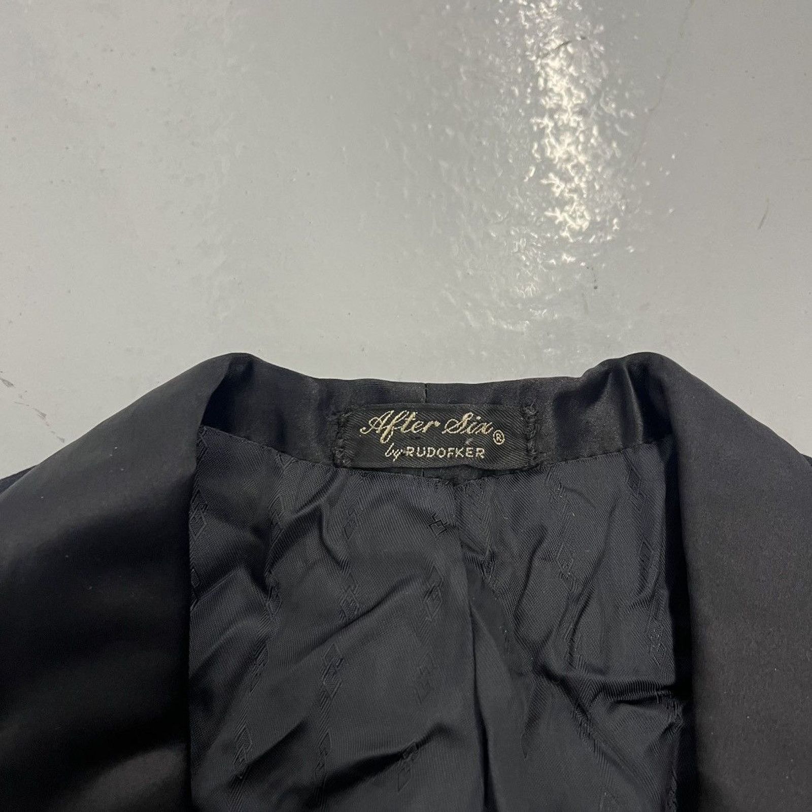 Other Vintage 40s After Six Rudofker Navy Wool 2-Piece Suit Size 44L - 4 Thumbnail