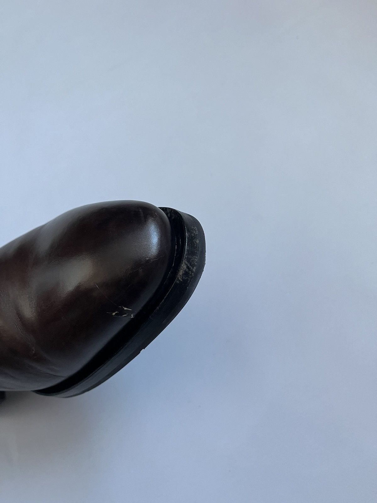 Santoni Santoni Men Brown Leather Chelsea Boots Size US 10.5 / EU 43-44 - 13 Thumbnail