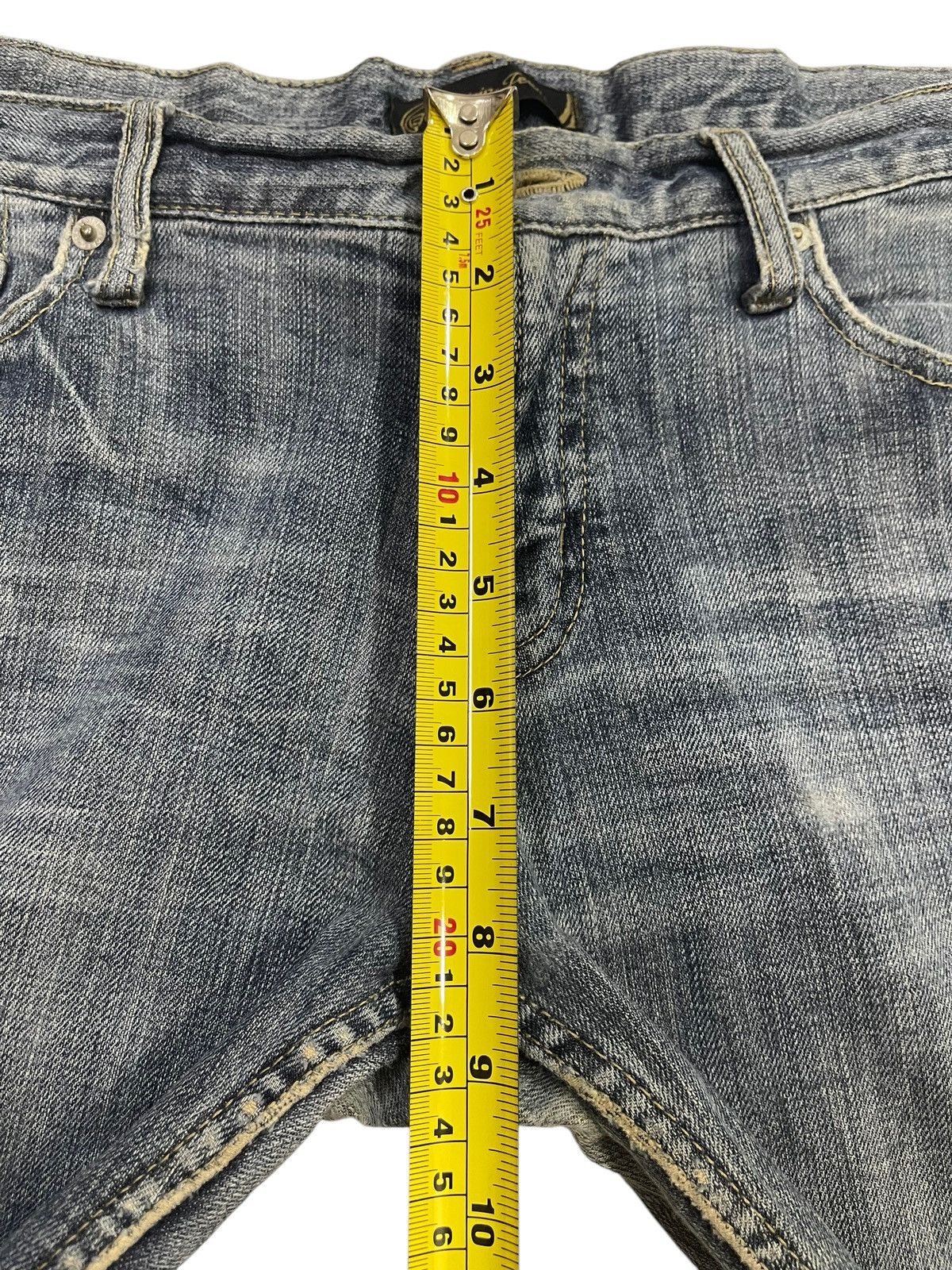 If Six Was Nine Vintage Japanese Brand Blue Faded Wash Style Flare Jeans Size US 32 / EU 48 - 15 Thumbnail