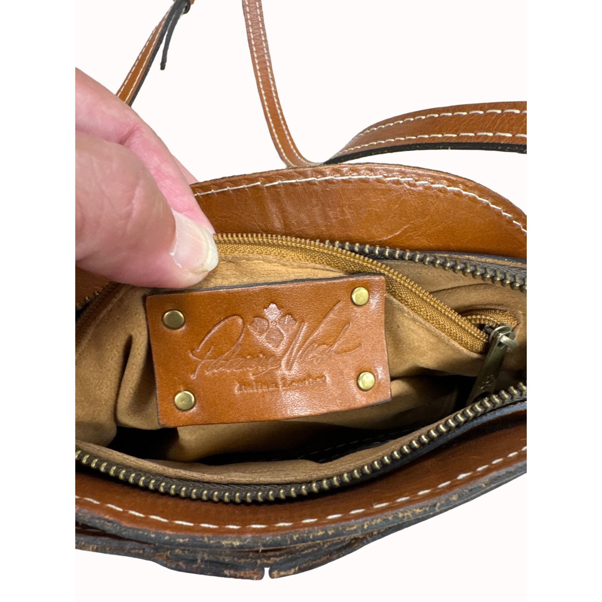 Patricia Nash Patricia Nash Italian Women’s Brown Leather Purse/Crossbody Size ONE SIZE - 10 Thumbnail