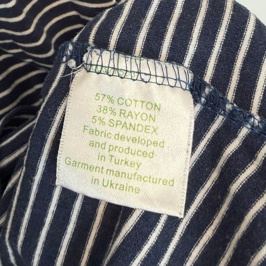Other Garnet Hill Navy Blue White Striped Turtleneck Sz M Size M / US 6-8 / IT 42-44 - 3 Thumbnail