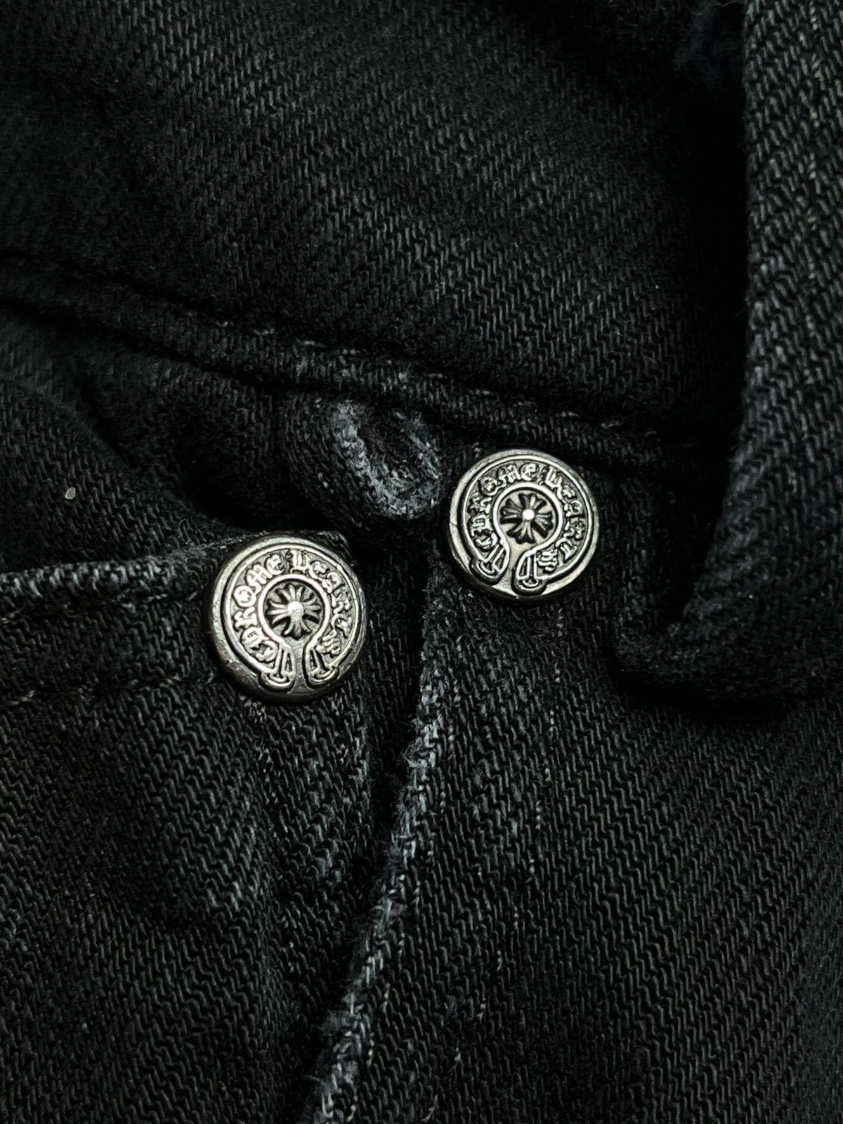 Chrome Hearts Chrome Hearts Le Fleur Knee Silver Bootcut Denim Jeans Size US 32 / EU 48 - 11 Thumbnail