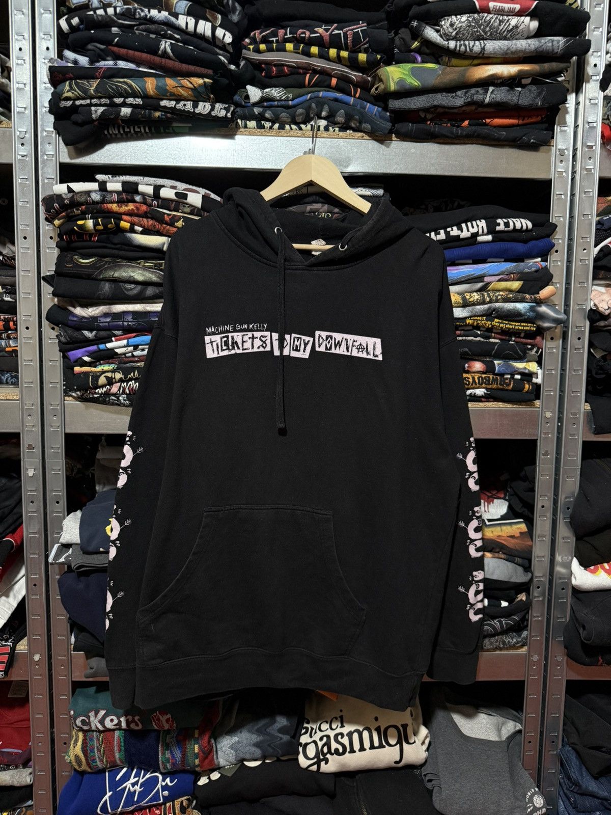 Rap Tees Machine Gun Kelly Tickets To My Downfall 2020 Rap Hoodie Y2K Size US XXL / EU 58 / 5 - 1 Thumbnail