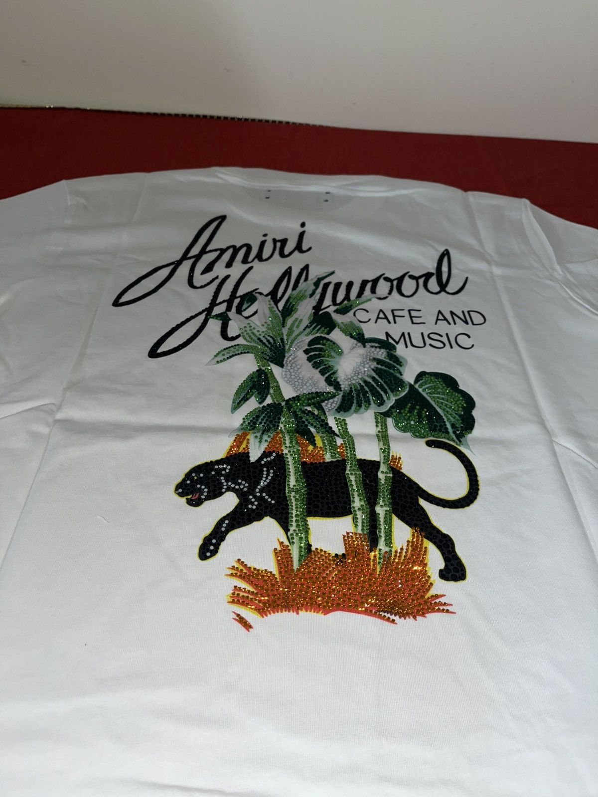 Amiri Amiri Crystal Hollywood Tee Sz L Size US L / EU 52-54 / 3 - 9 Thumbnail