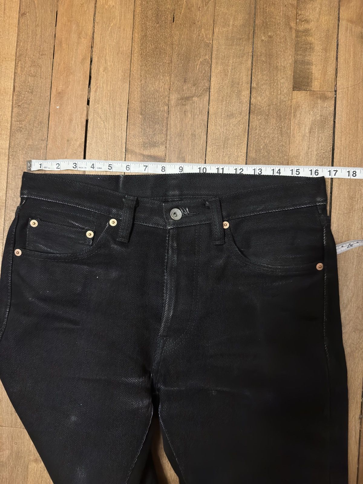 Iron Heart IH-555-03 21oz Selvedge Denim Super Slim Jeans Size US 30 / EU 46 - 8 Thumbnail