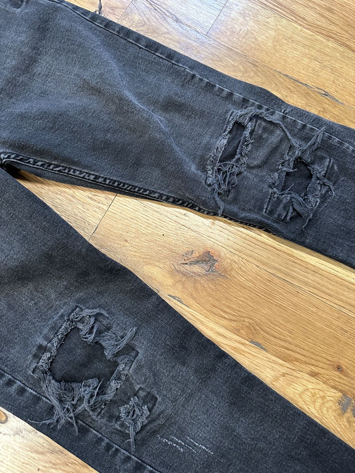Ksubi Ksubi Knee Patch Gray Denim Jeans Size 32 Size US 32 / EU 48 - 3 Thumbnail