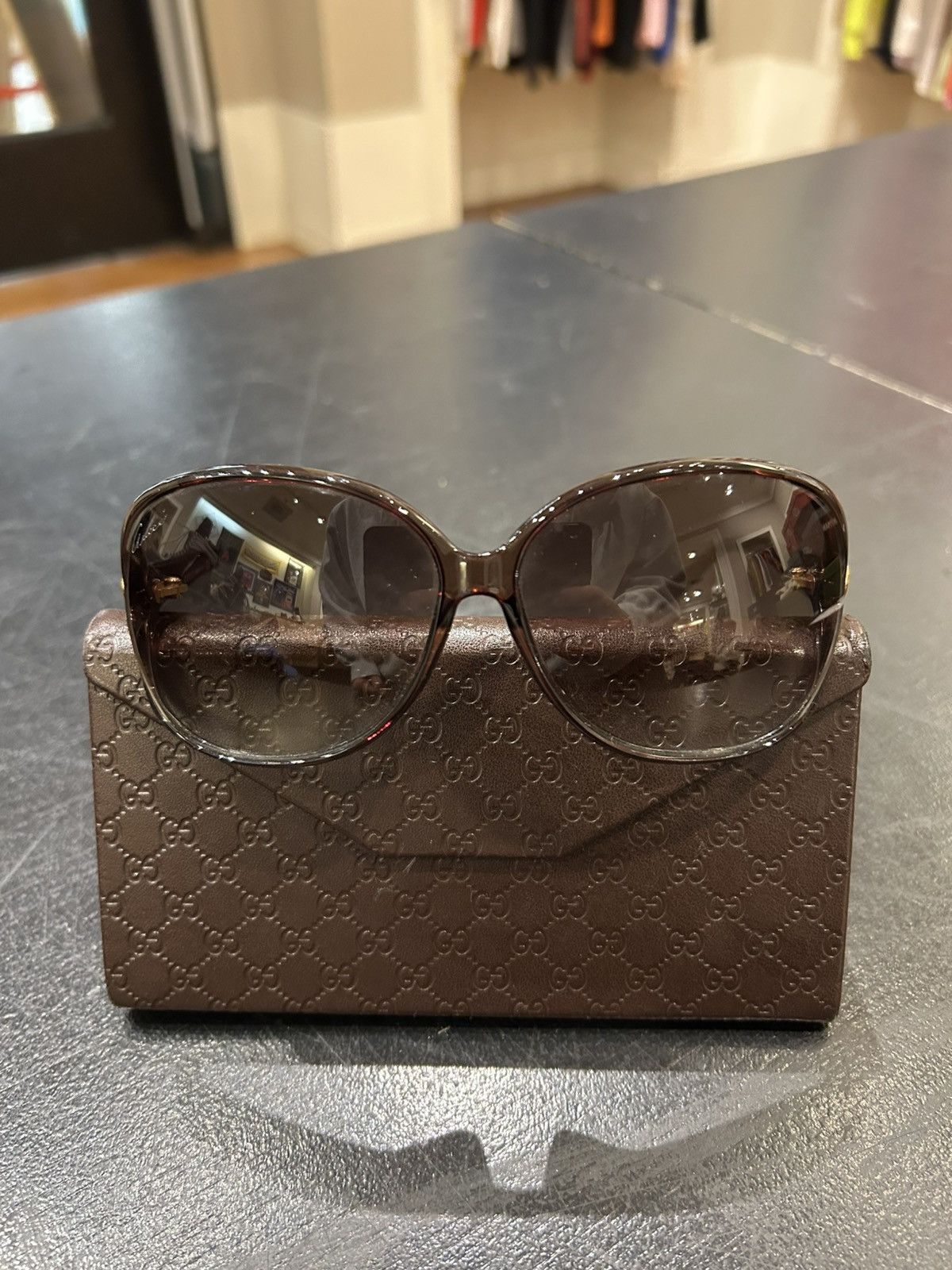 Gucci Gucci Round Sunglasses Size ONE SIZE - 3 Thumbnail