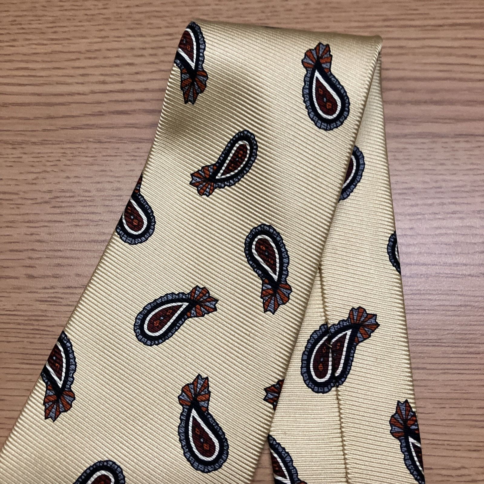 Robert Talbott Robert Talbot Pasiley Wedding Dance Prom Necktie Repp Silk Size ONE SIZE - 13 Thumbnail