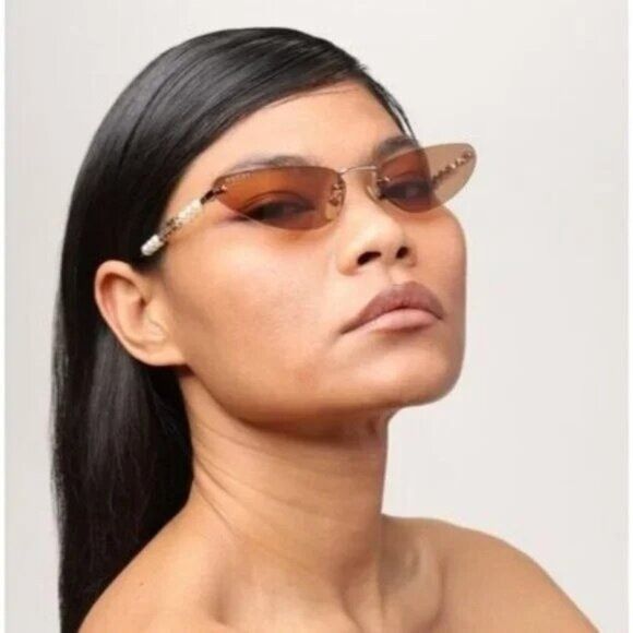 Gucci NEW GUCCI GG1920S 003 SUNGLASSES GOLD WOMEN CAT EYE EYEWEAR Size ONE SIZE - 2 Thumbnail