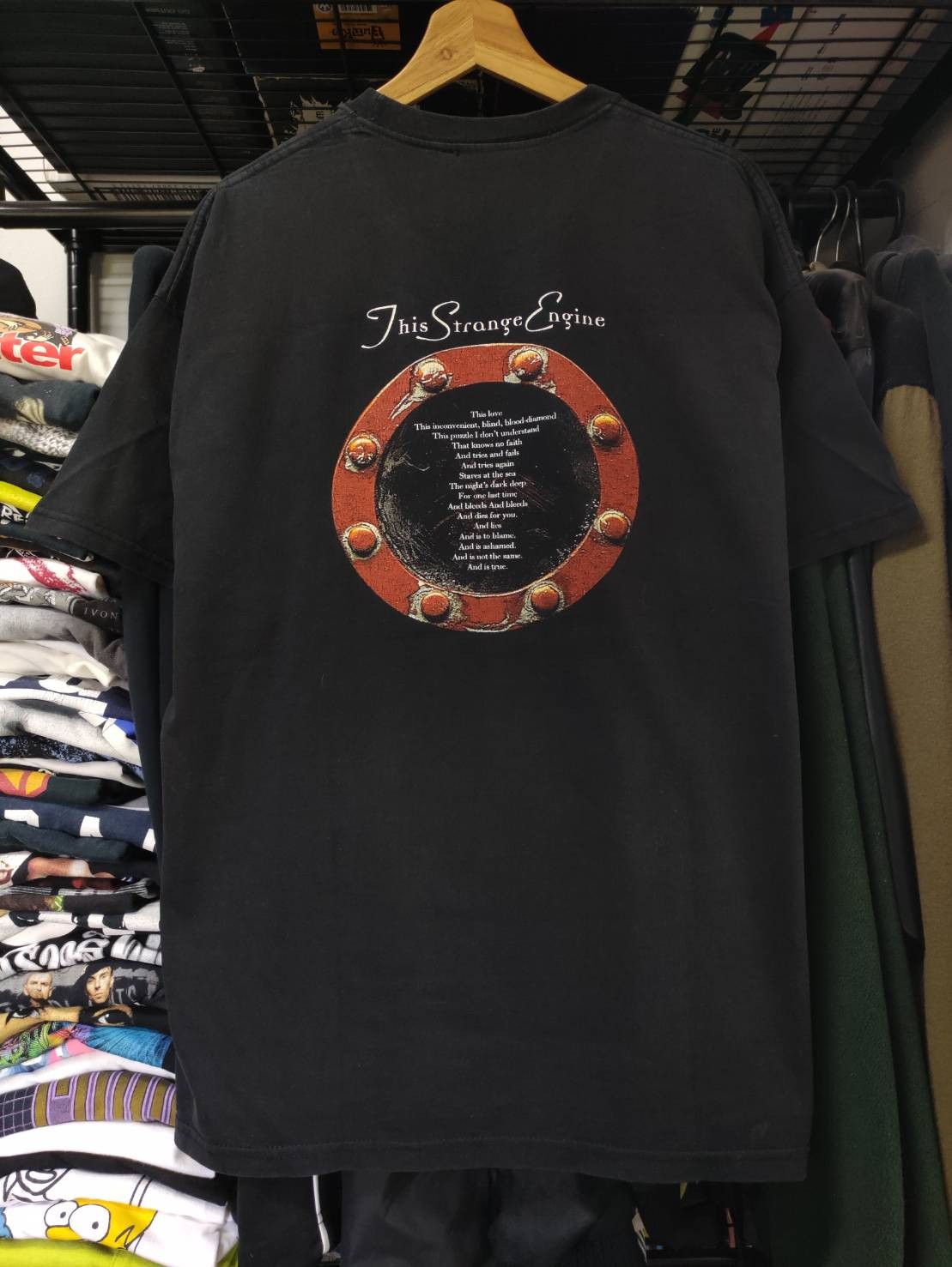 Band Tees Vtg 90's Marillion " This Strange Engine " Album Promo Size US L / EU 52-54 / 3 - 2 Thumbnail