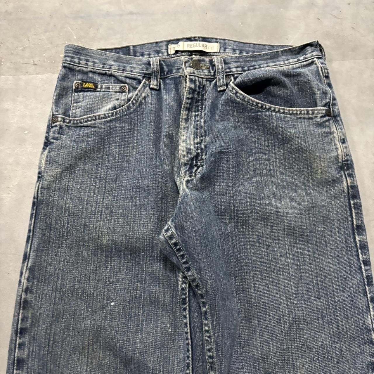 Japanese Brand × Vintage Crazy Vintage Y2K/2000s Grunge Dark Wash Denim Jeans! Size US 32 / EU 48 - 5 Thumbnail
