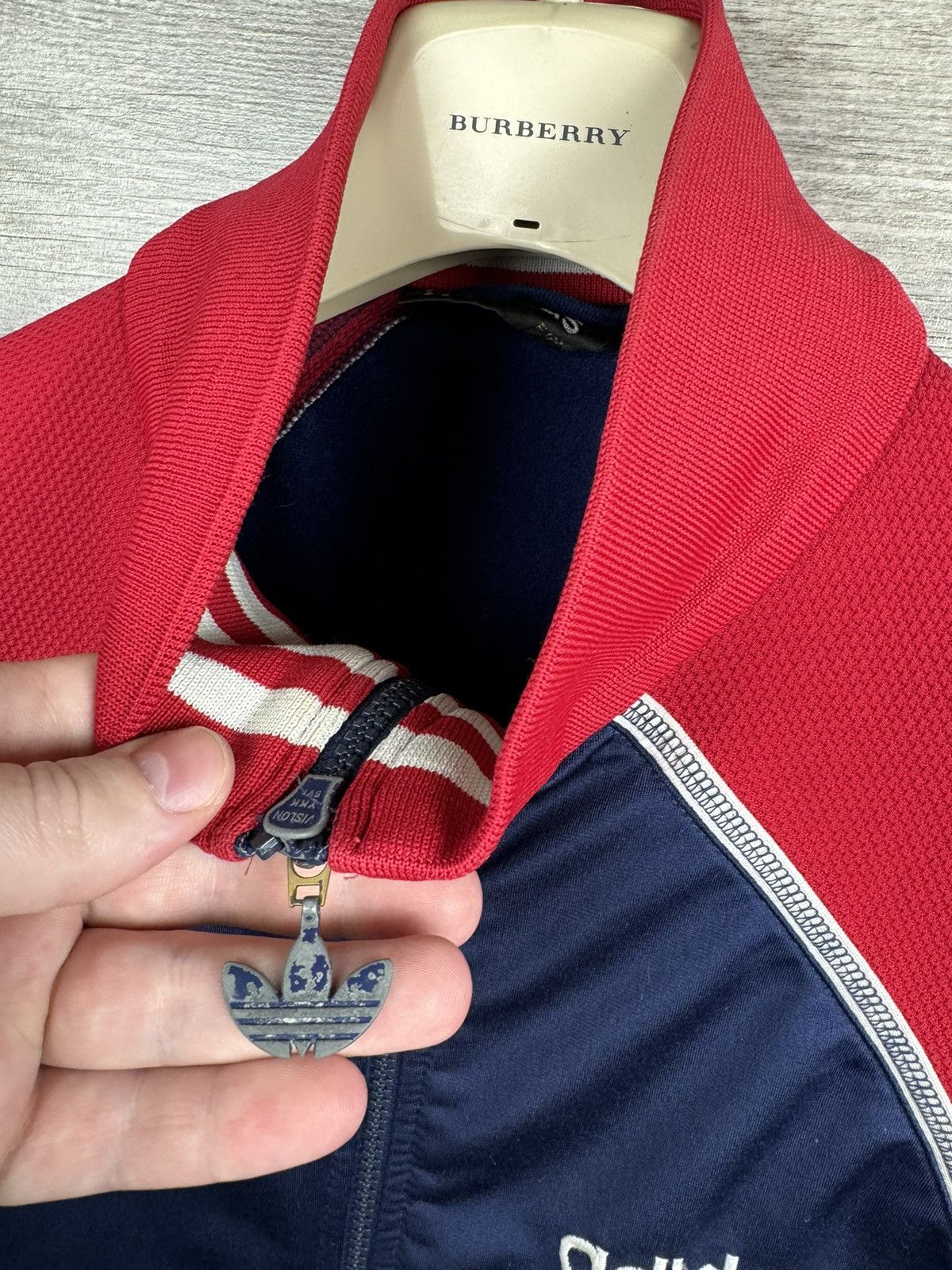 Adidas × Vintage Adidas Big Logo zip 80s Rare vintage size L Size US L / EU 52-54 / 3 - 11 Thumbnail