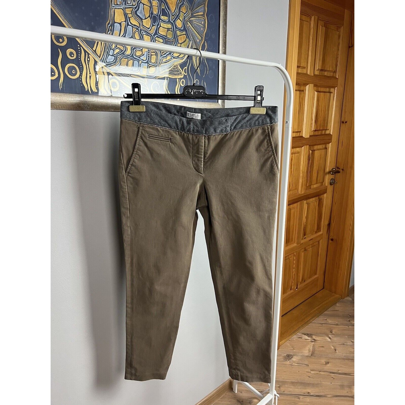 Brunello Cucinelli Brunello Cucinelli Brown Cropped Skinny Pants Size IT 42 US Size 28" / US 6 / IT 42 - 1 Thumbnail