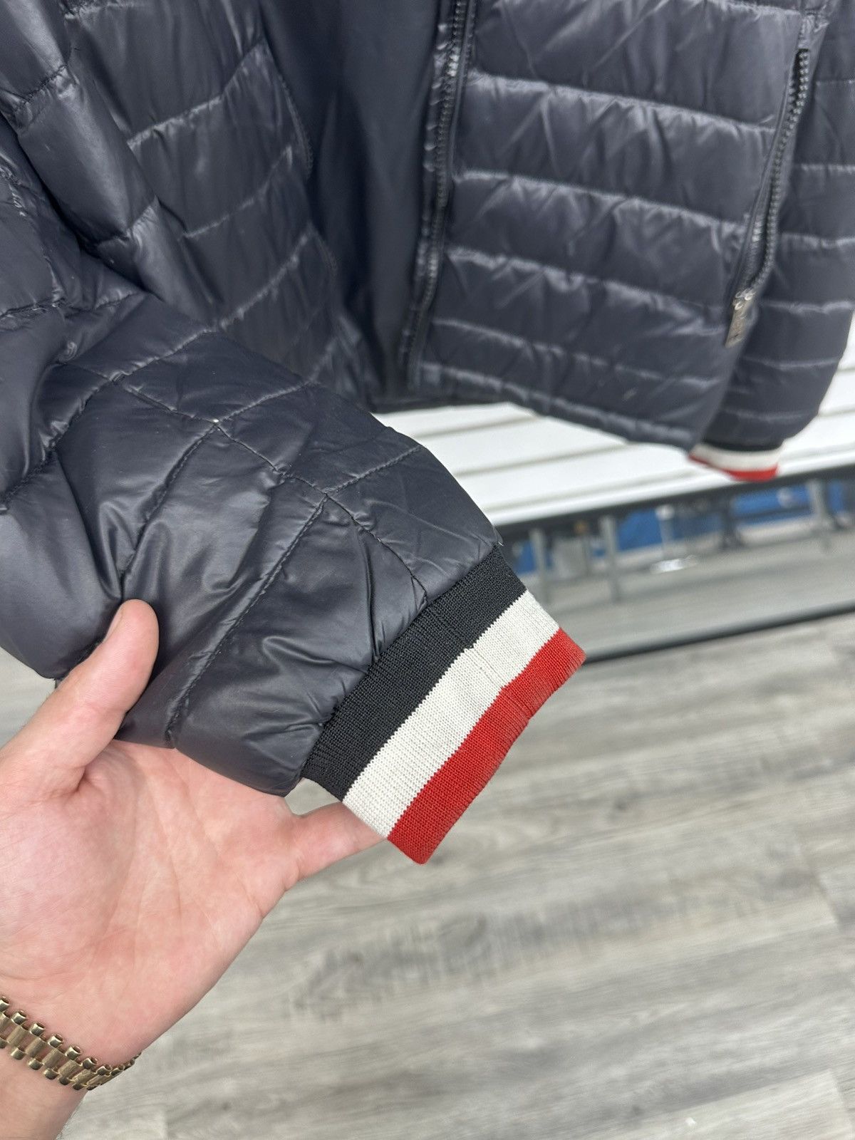 Moncler Moncler Agout Puffer Jacket (Logo Patch Detailing) Size US XL / EU 56 / 4 - 2 Thumbnail