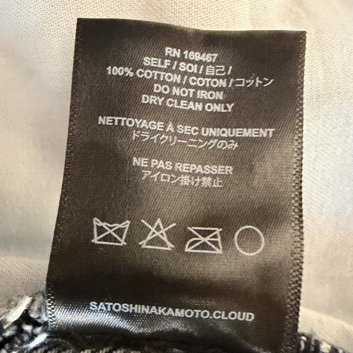 Satoshi Nakamoto “BLESSED TO BE STRESSED” DISTRESSED JEANS Size US 38 / EU 54 - 6 Thumbnail