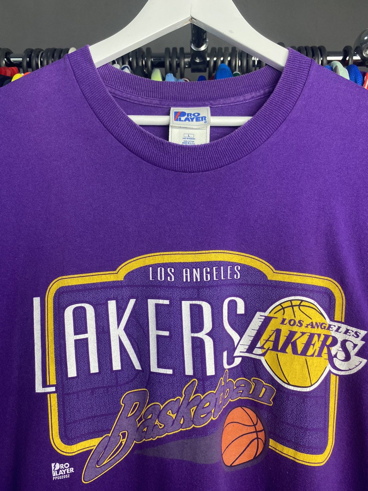 Pro Player PRO PLAYER VINTAGE LOS ANGELES LAKERS BASKETBALL SHIRT Size US L / EU 52-54 / 3 - 5 Thumbnail