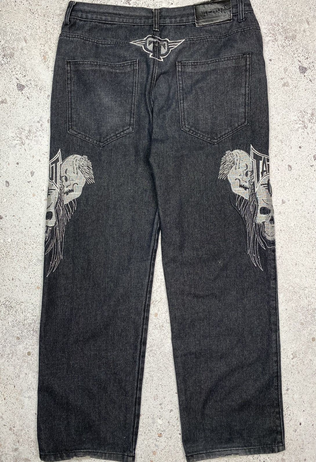 Vintage Vintage Tapout Rap Jeans Big Logo y2k Pants Baggy Skull Men Size US 38 / EU 54 - 18 Thumbnail