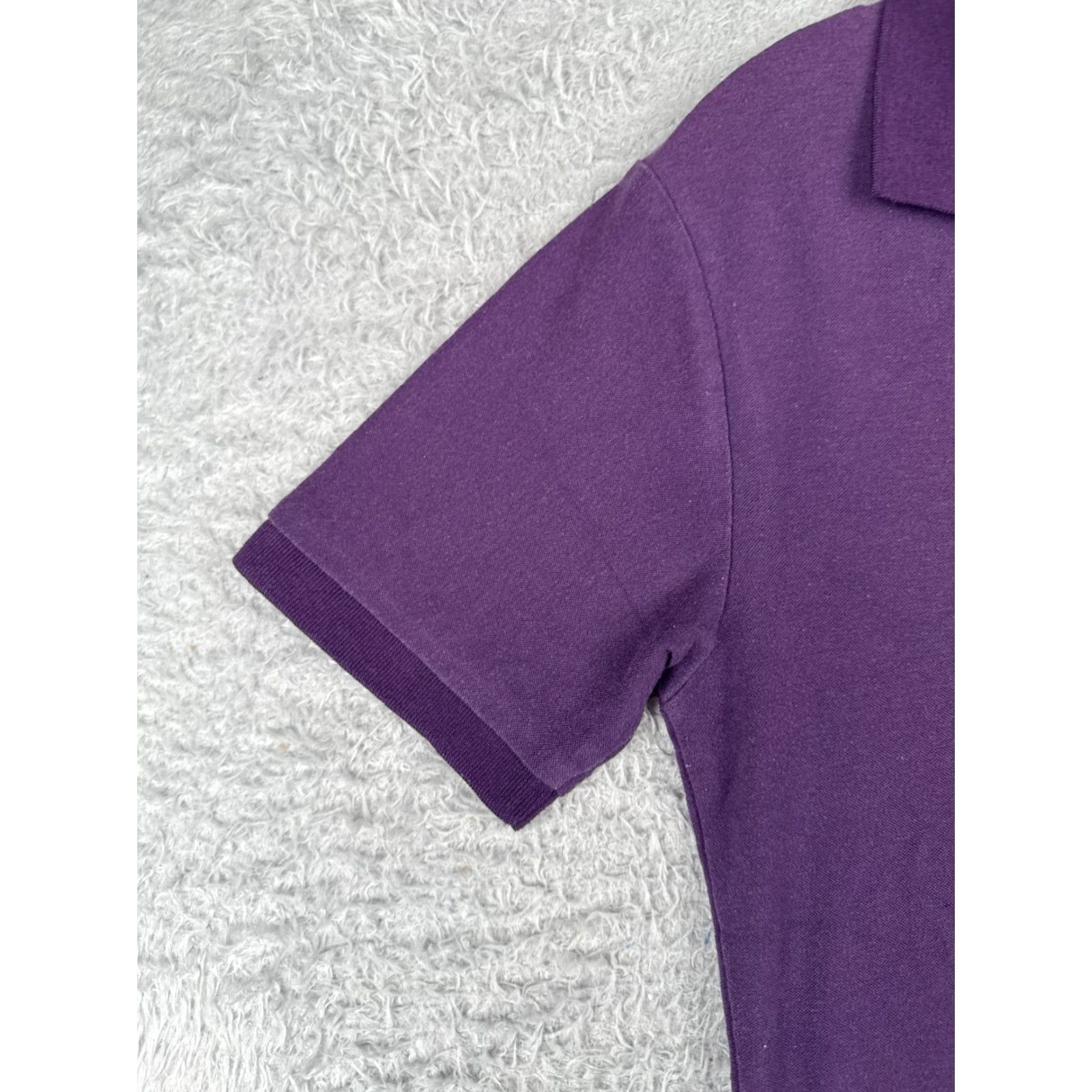 Lacoste VINTAGE Lacoste Men Polo Shirt 3 Short Sleeve Purple 100% Cotton Slim Fit All Seasons Size US S / EU 44-46 / 1 - 3 Thumbnail