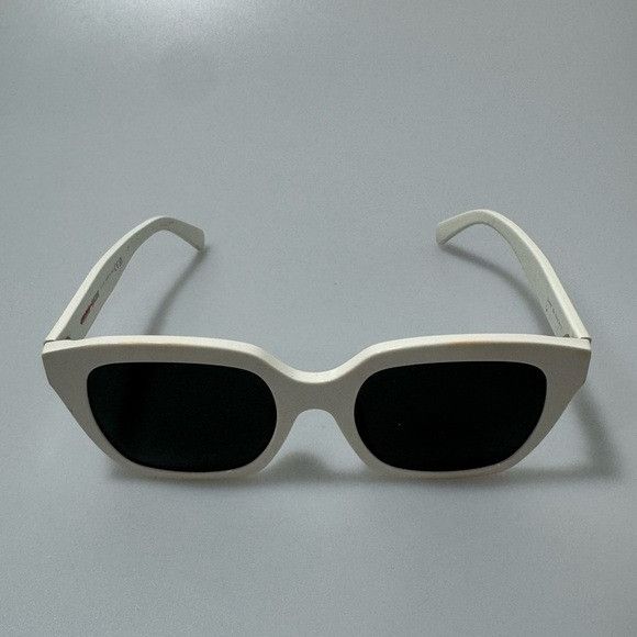 Celine Celine Monochroms 03 56MM Square Sunglasses White Size ONE SIZE - 1 Thumbnail