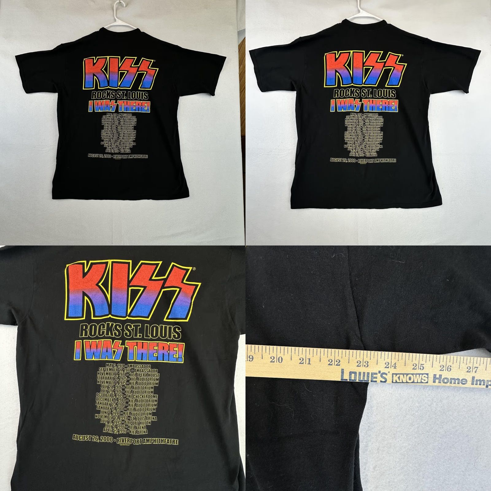 Vintage Vintage KISS Farewell Tour Shirt Mens 2XL Black 2000s Concert Rock Glam Graphic Tee Size US XXL / EU 58 / 5 - 8 Thumbnail
