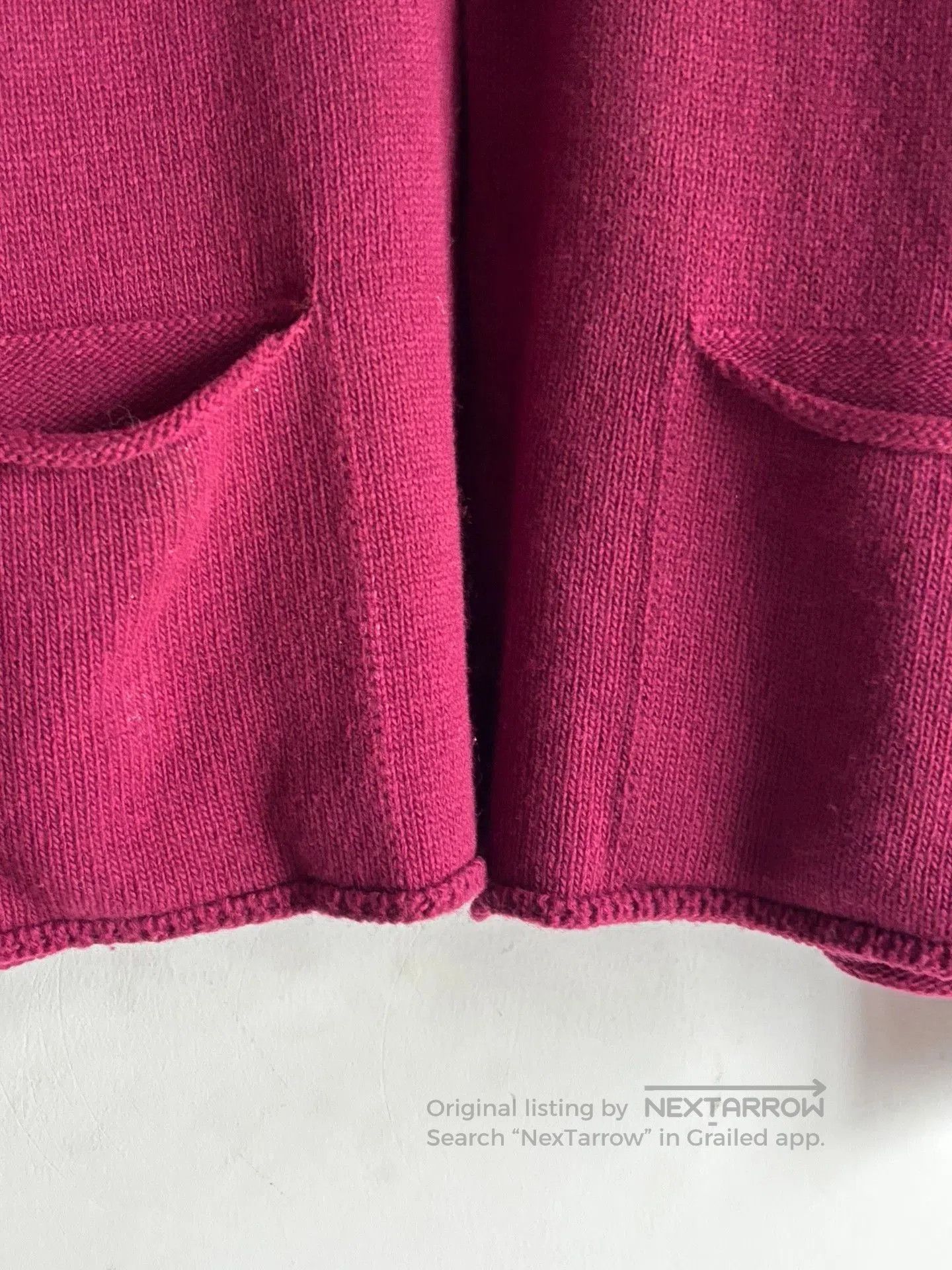 Comme des Garcons Homme Plus Comme des Garçons AW2000 Bordeaux Red Sweater. Size US L / EU 52-54 / 3 - 5 Thumbnail