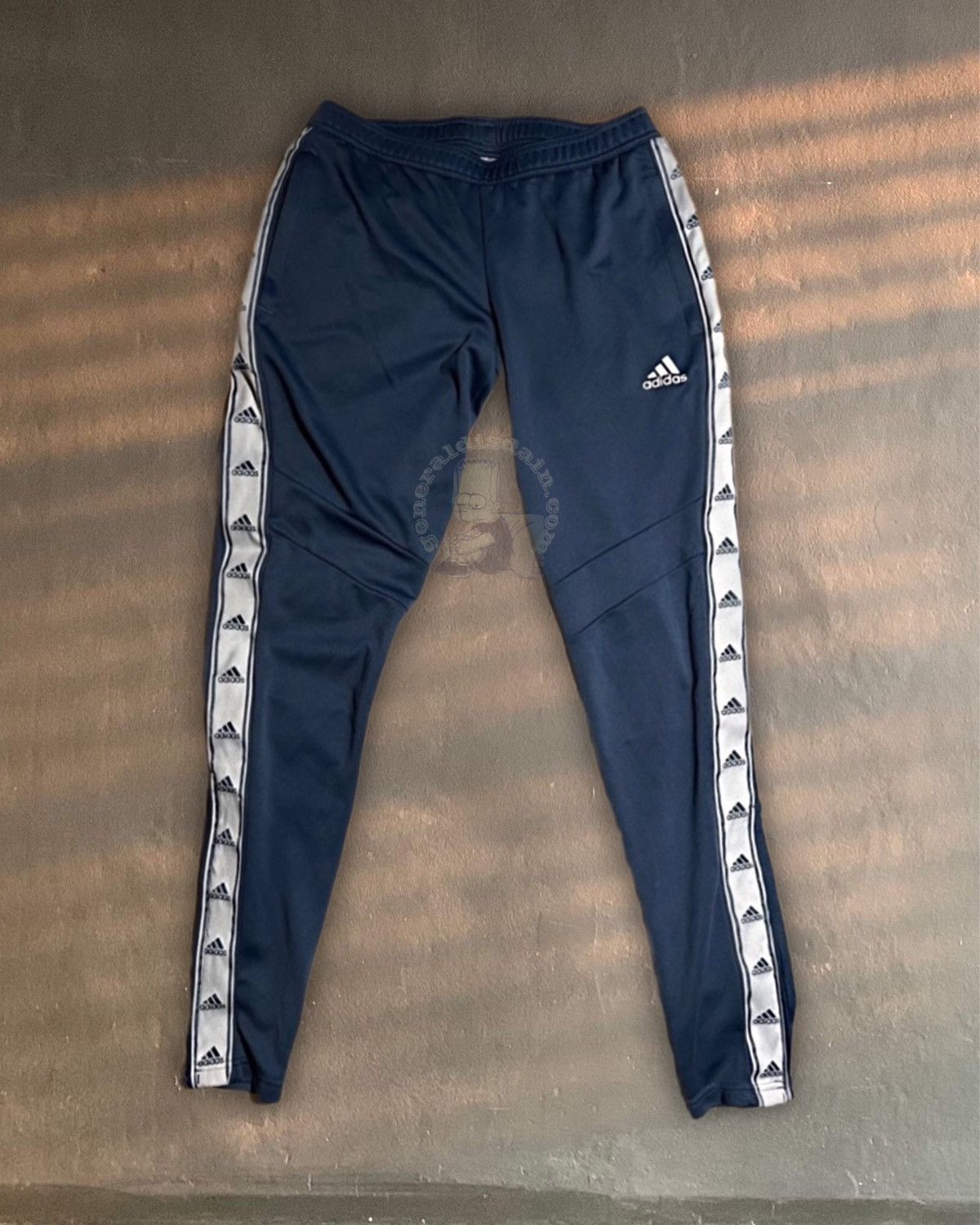 Adidas adidas trio track pant joggers in muted navy blue small nike Size 28" / US 6 / IT 42 - 1 Thumbnail