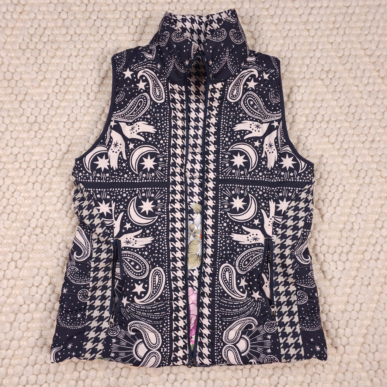 Johnny Was Johnny Was Sasha Reversible Vest Jacket Sz Medium Size M / US 6-8 / IT 42-44 - 8 Thumbnail