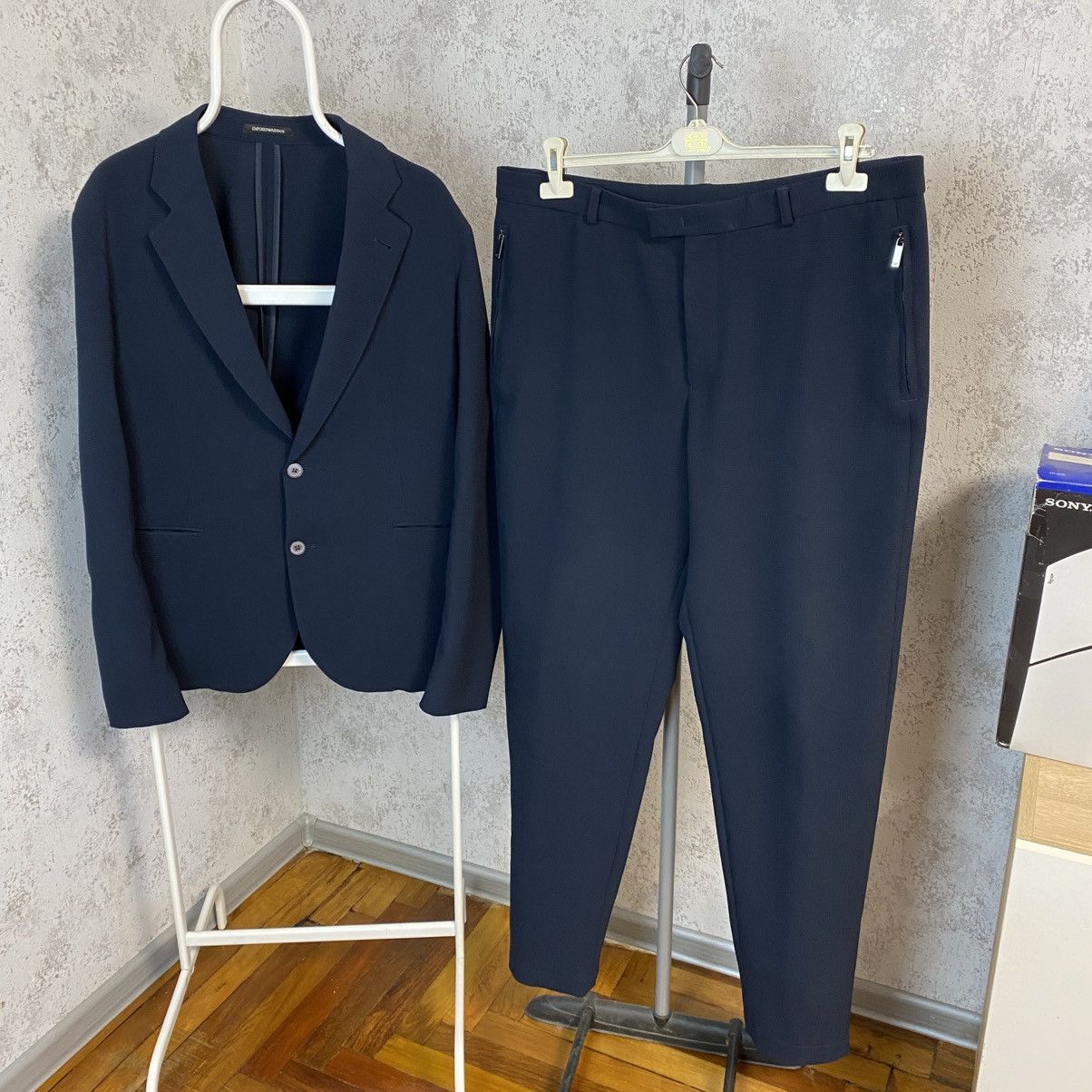 Emporio Armani Emporio Armani ICON Navy Blue Suit Jacket Pants Size 54 Size US L / EU 52-54 / 3 - 2 Thumbnail
