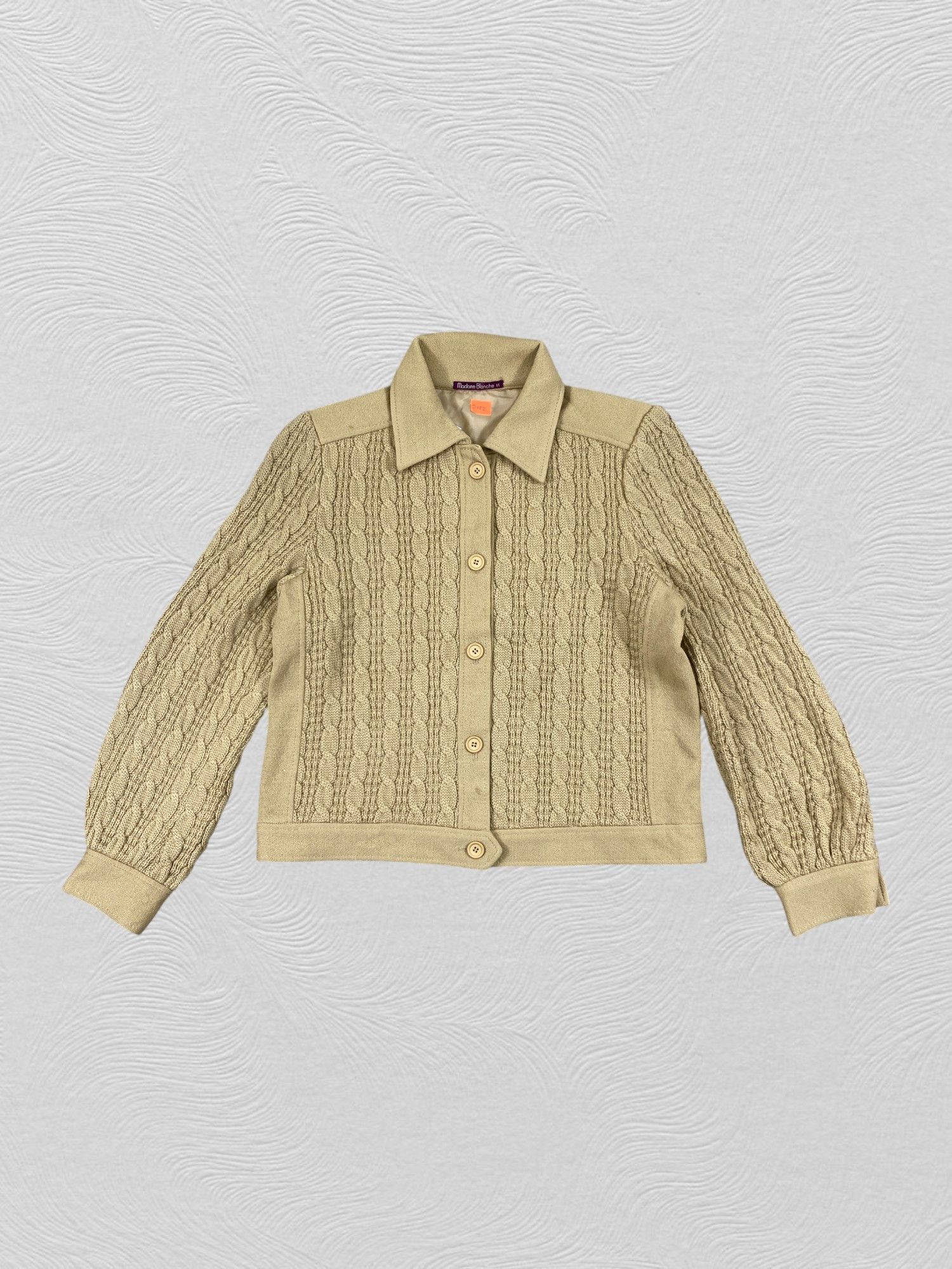 Japanese Brand Vintage Madame Blanche Knitwear Jacket- J452 Size S / US 4 / IT 40 - 1 Thumbnail