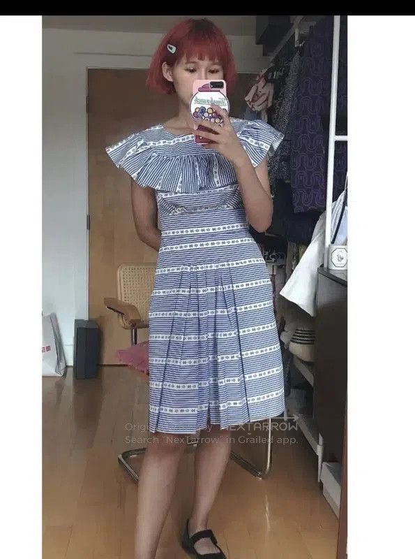 Miu Miu Miu Miu Summer Multi-Color Cotton Dress . Size S / US 4 / IT 40 - 8 Thumbnail