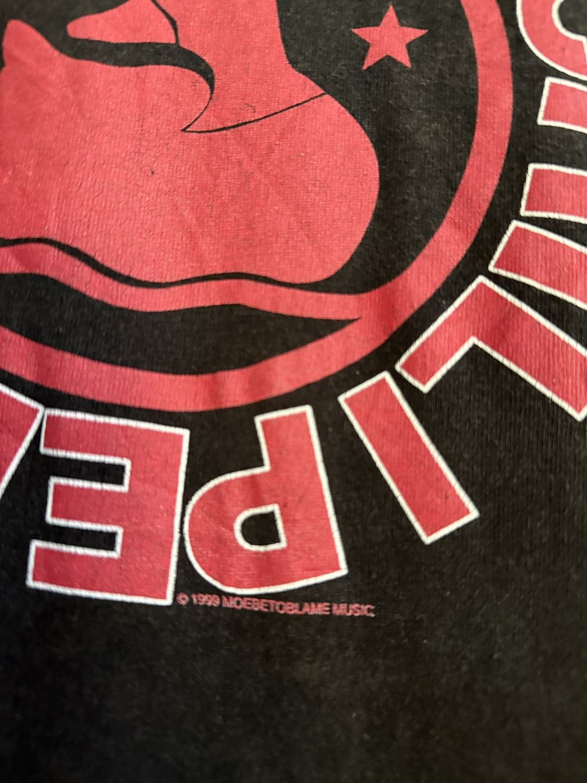 Band Tees Thrashed Vintage 90s Red Hot Chilli Peppers Sun Faded Tee Size US L / EU 52-54 / 3 - 5 Thumbnail