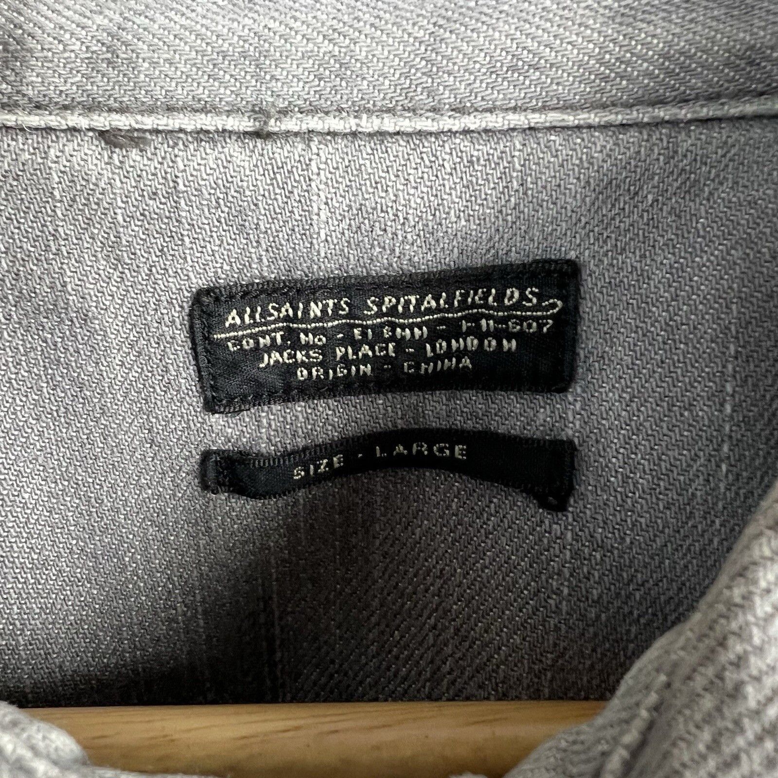 Allsaints Allsaints Shirt Men's Size L Long Sleeve Size US L / EU 52-54 / 3 - 3 Thumbnail