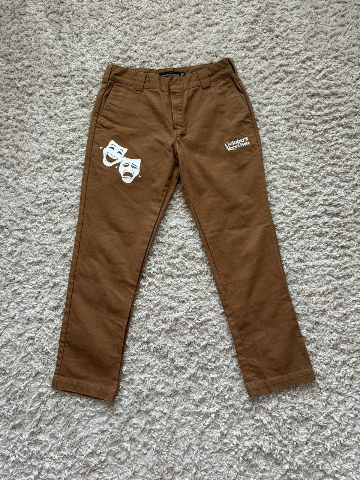 October's Very Own October’s Very Own (OVO)“Laugh Now Cry Later” Workwear Pants Size US 33 - 1 Thumbnail