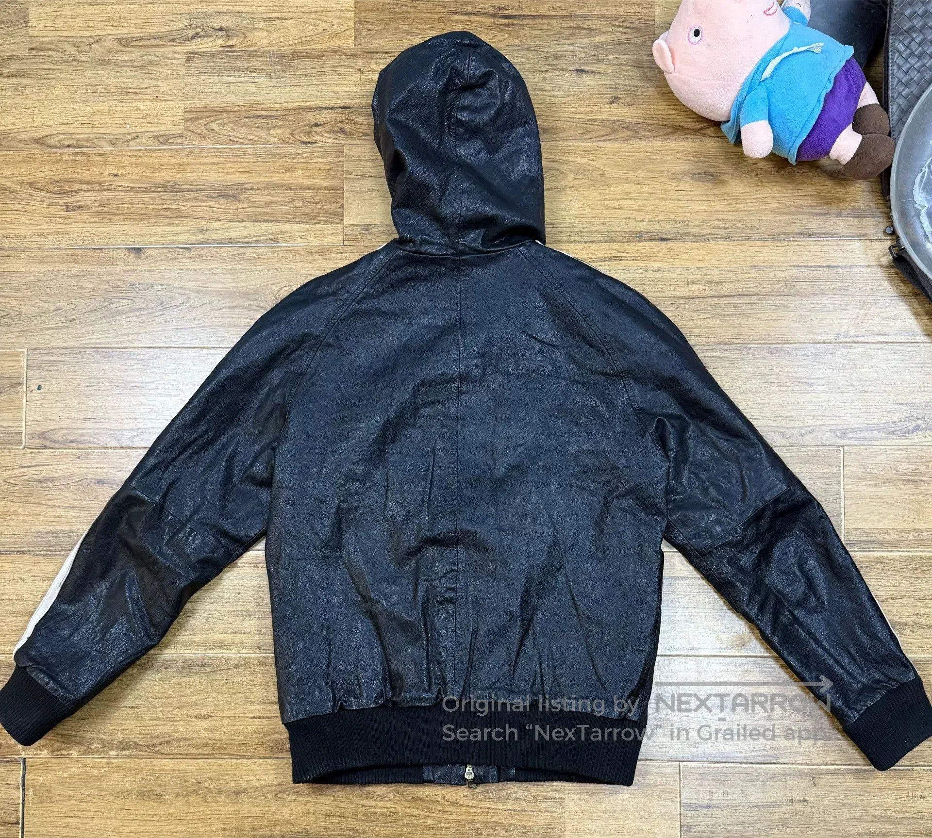 Schott Schott Men's Goat Leather Hooded Jacket. Size US L / EU 52-54 / 3 - 2 Thumbnail