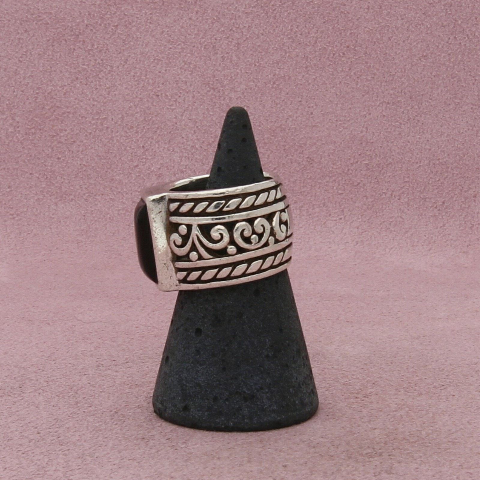 Sterling Silver silpada sterling silver onyx filigree scroll ring size 5.75 Size ONE SIZE - 4 Thumbnail