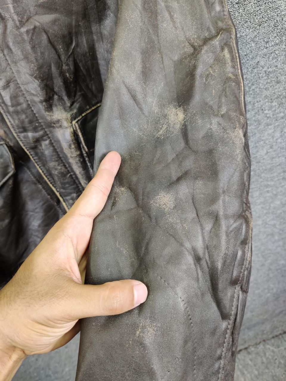 Schott Vintage 80s Schott US Army A-2 Leather Flight Jacket Size US M / EU 48-50 / 2 - 13 Thumbnail