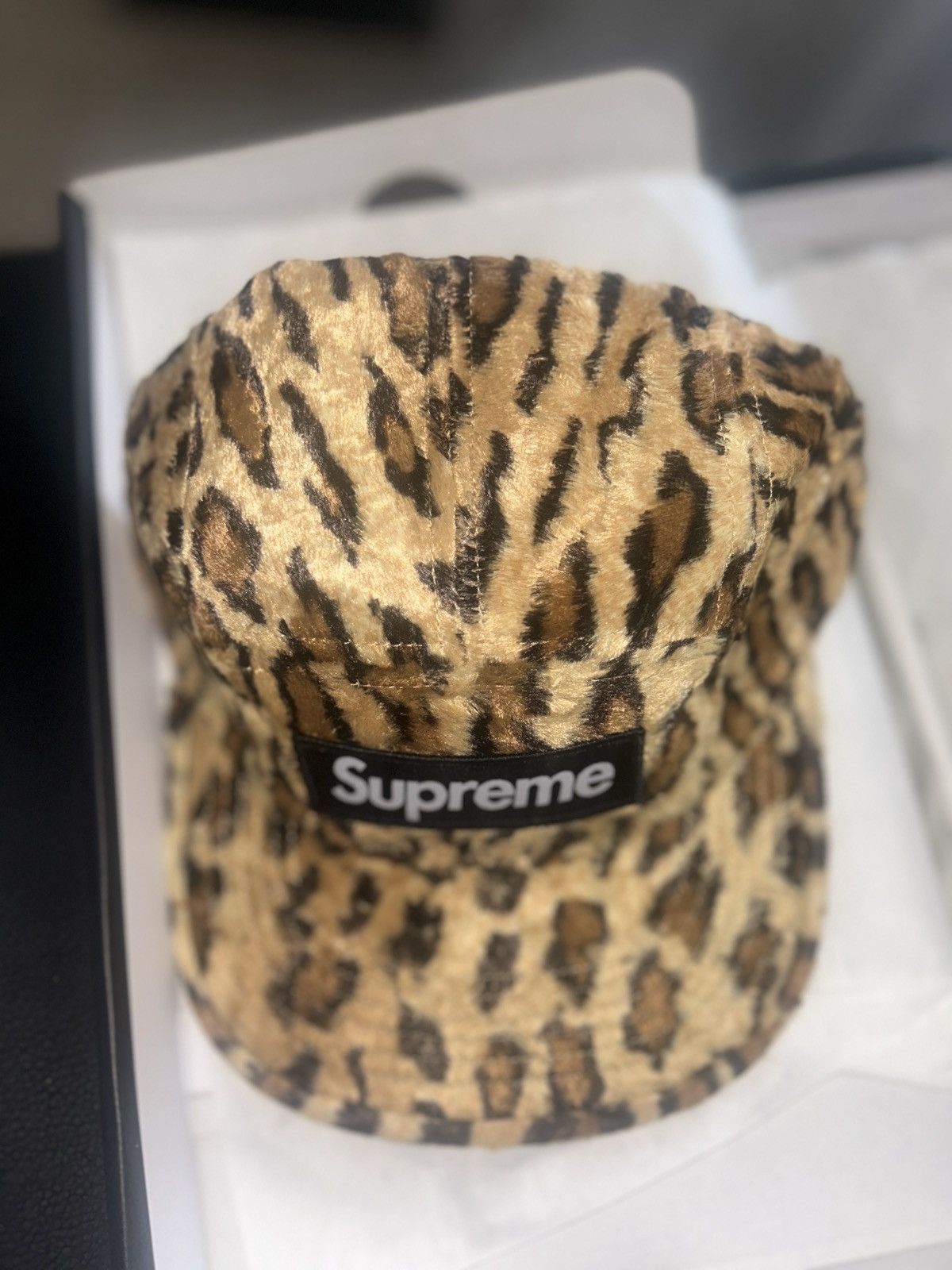 帽子 Supreme GOODENOUGH Camp Cap Supreme GOODENOUGH Crushed Rayon Pile Camp Cap (SS25) - $58